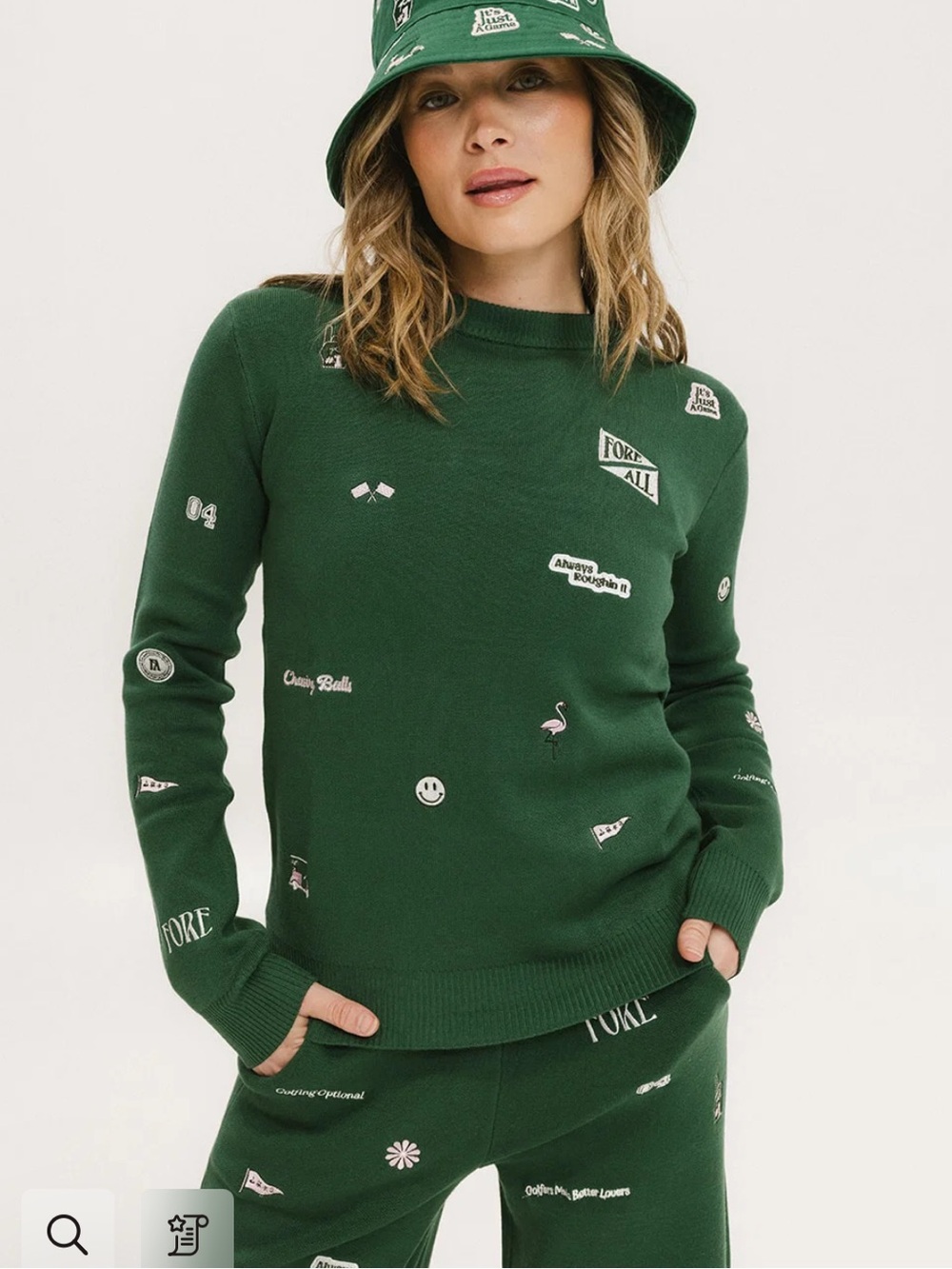 Fore All Green Icon Dorothy Sweater
